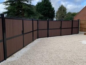 Brown Woodgrain Gates